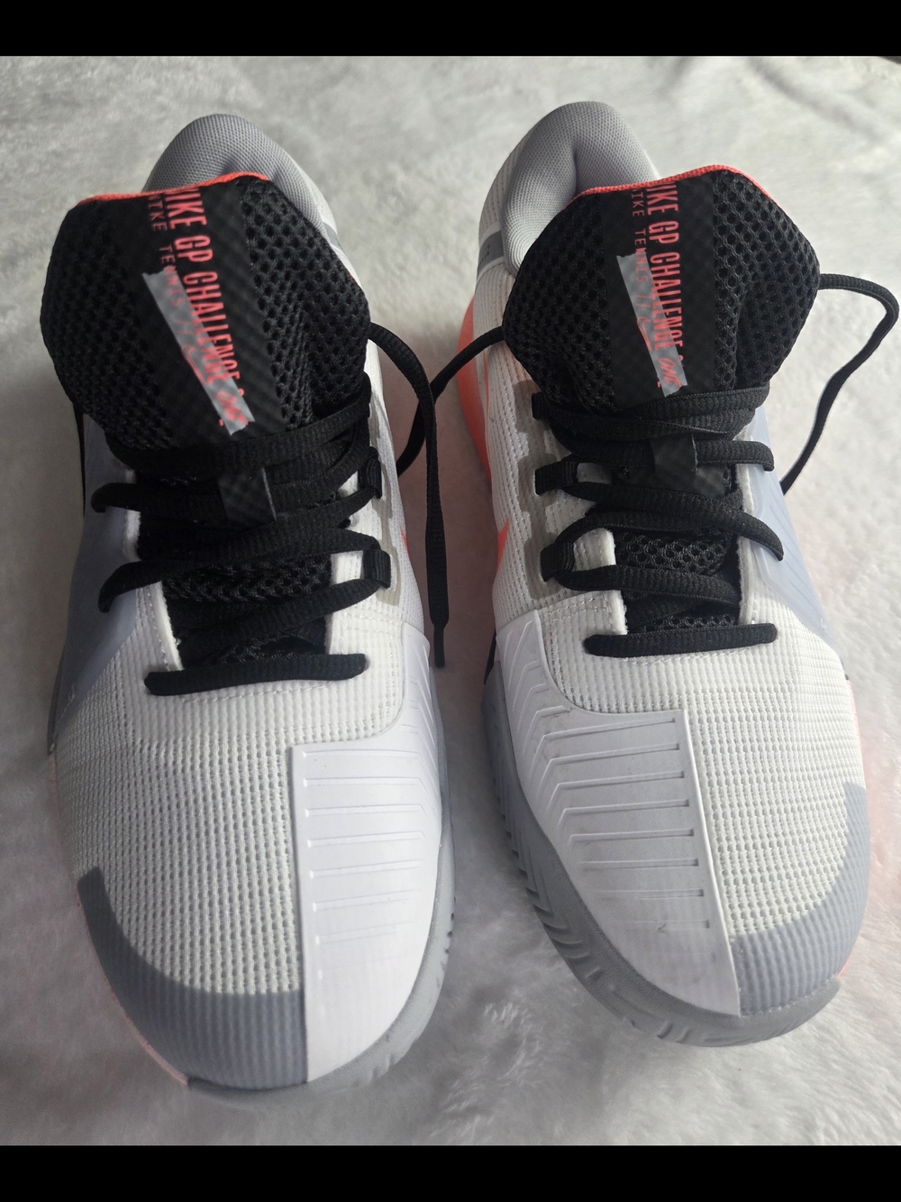 Nike White, Black & Coral Running Shoes